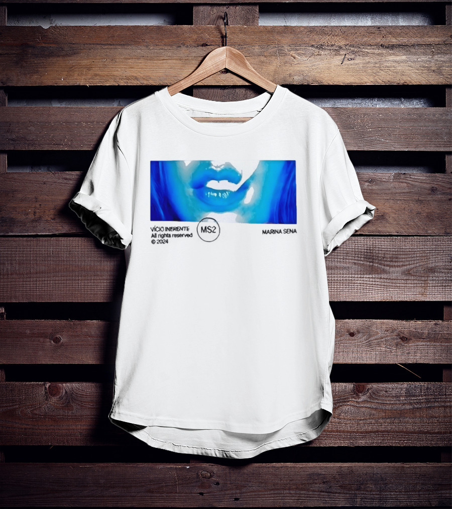 Marina Sena Vicio Inerente Ms2 Blue Lips T-Shirt
