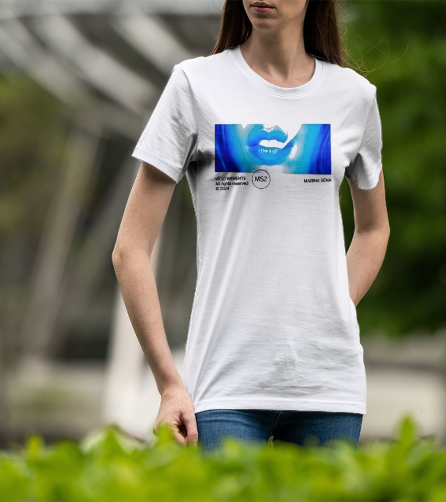 Marina Sena Vicio Inerente Ms2 Blue Lips T-Shirt