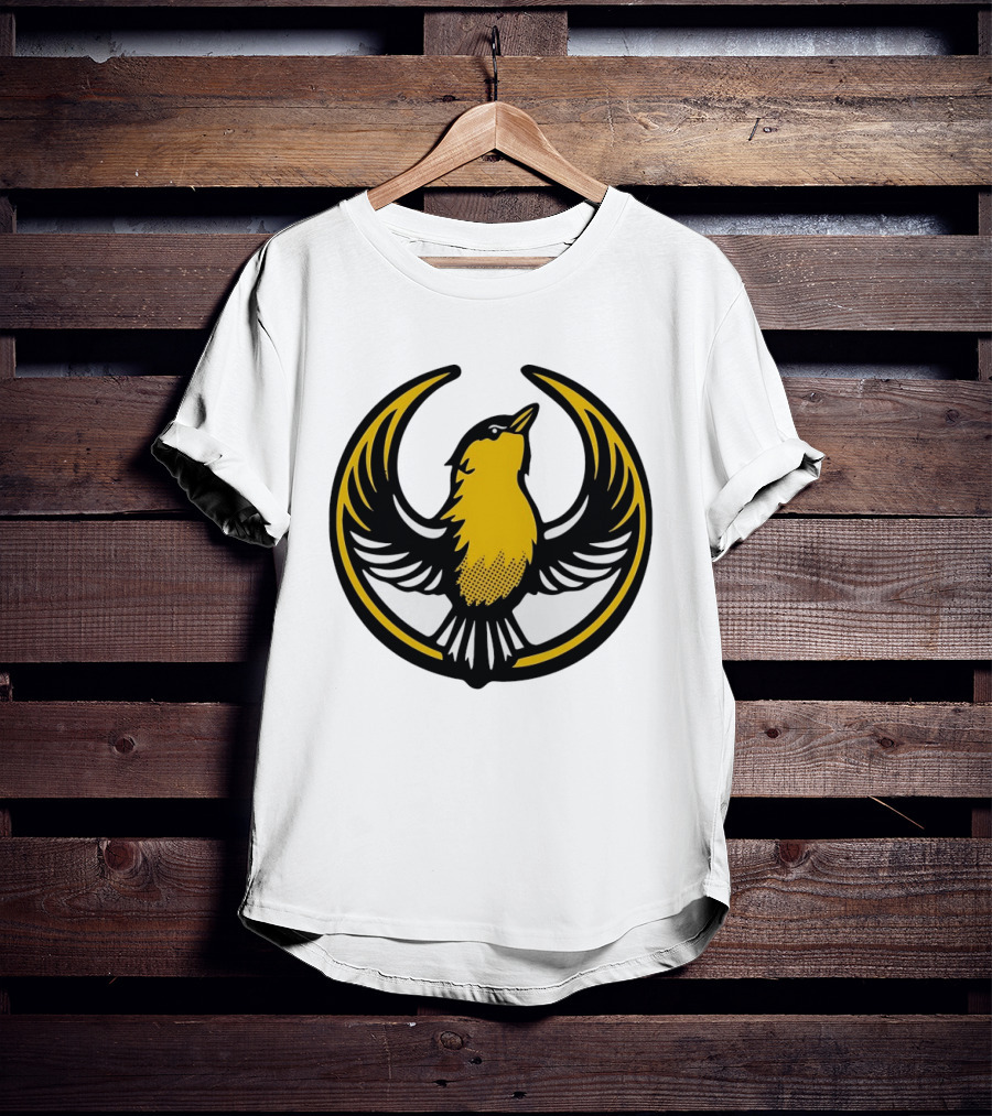 Rebel Goldfinch Alliance Starbird Emblem Bird T-Shirt