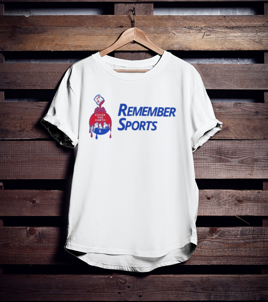 Remember Sports Cover The Earth Paint Bucket T-Shirt