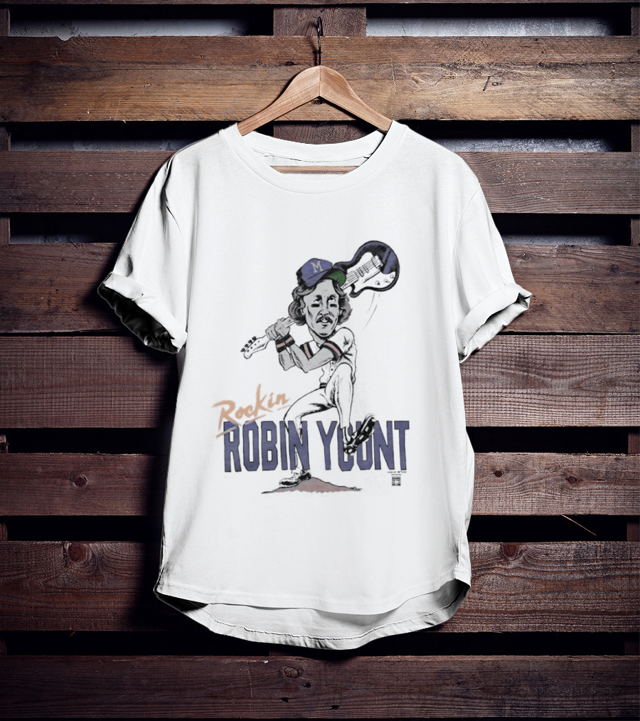 Rockin' Robin Yount Milwaukee Brewers Baseball Legend T-Shirt