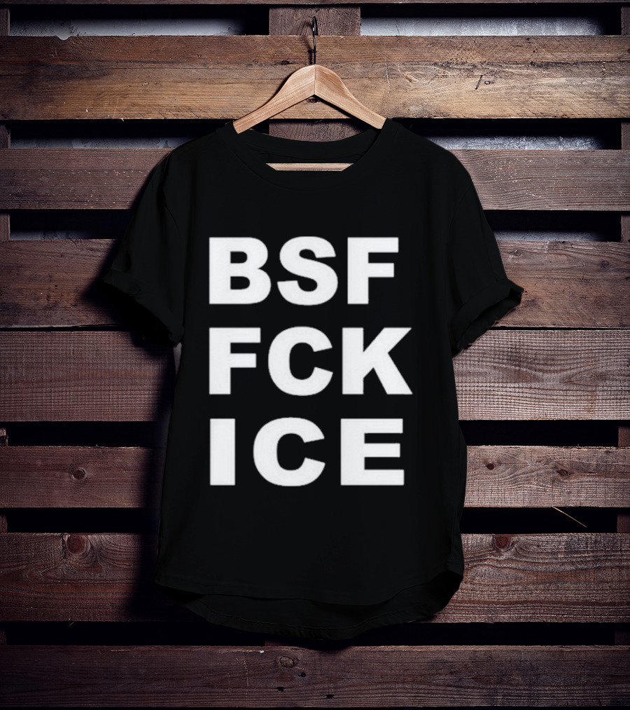 BSF FCK ICE Bold Text Message T-Shirt