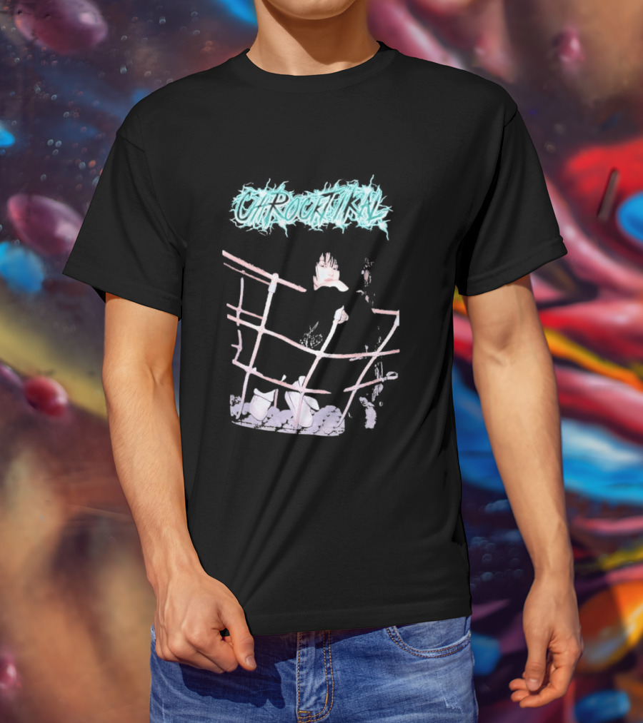 ChRocktikal Band Neon Style Abstract Art With Unique Pink Structure T-Shirt