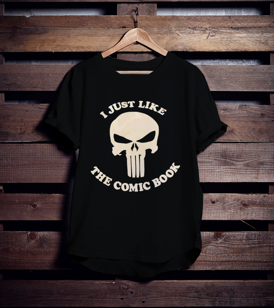 I Just Like The Comic Book Skull Fan T-Shirt