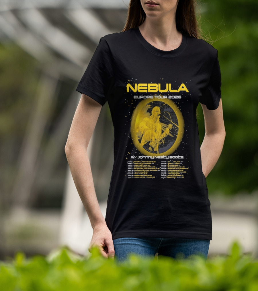 Nebula Europe Tour 2026 Concert Dates And Locations T-Shirt