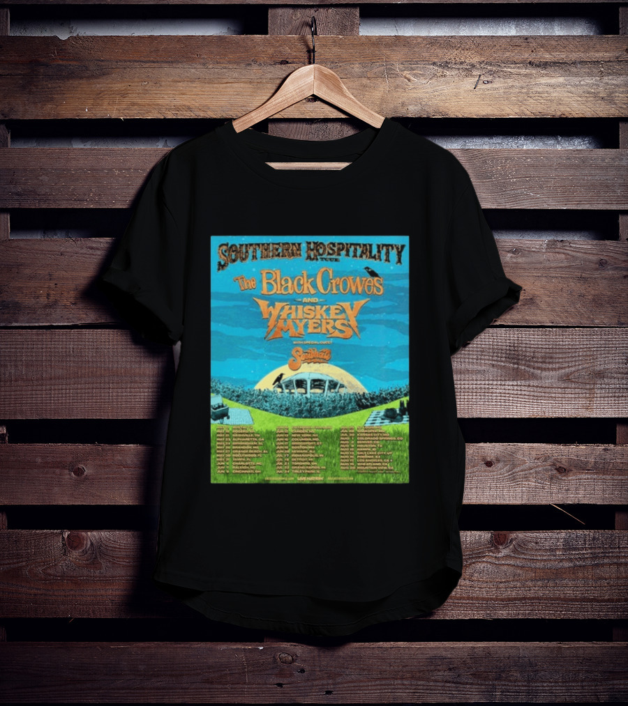 Southern Hospitality Tour 2026 The Black Crowes Whiskey Myers North America Dates T-Shirt