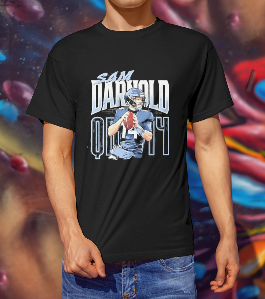 Sam Darnold Quarterback Number Four Football Seahawks T-Shirt