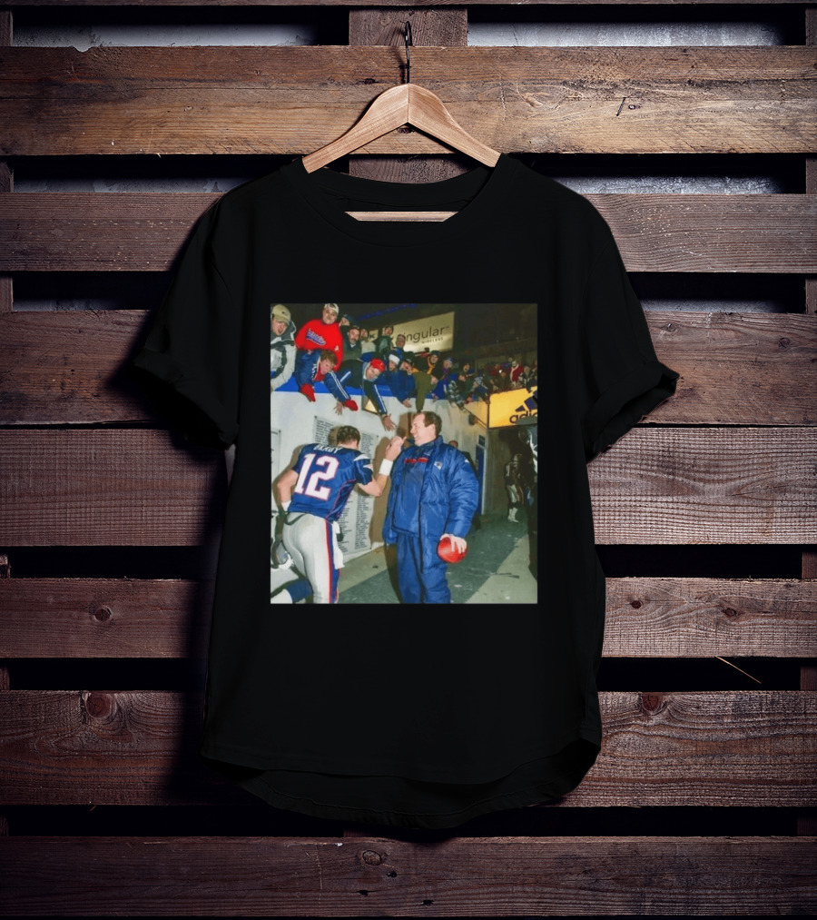 Tom Brady Bill Belichick High Five NFL Patriots 2001 2026 Fan Celebration T-Shirt