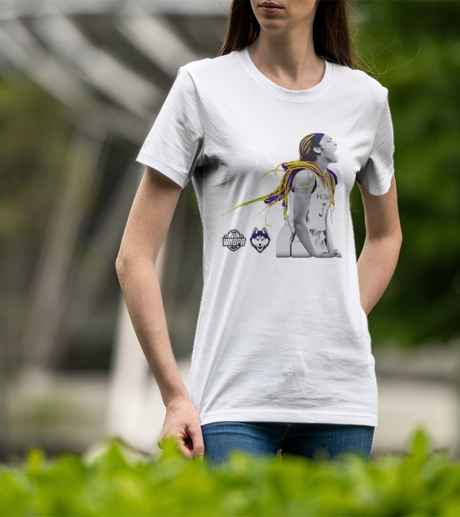 Aaliyah Edwards UConn Huskies WNBPA Athlete With Vibrant Hair T-Shirt