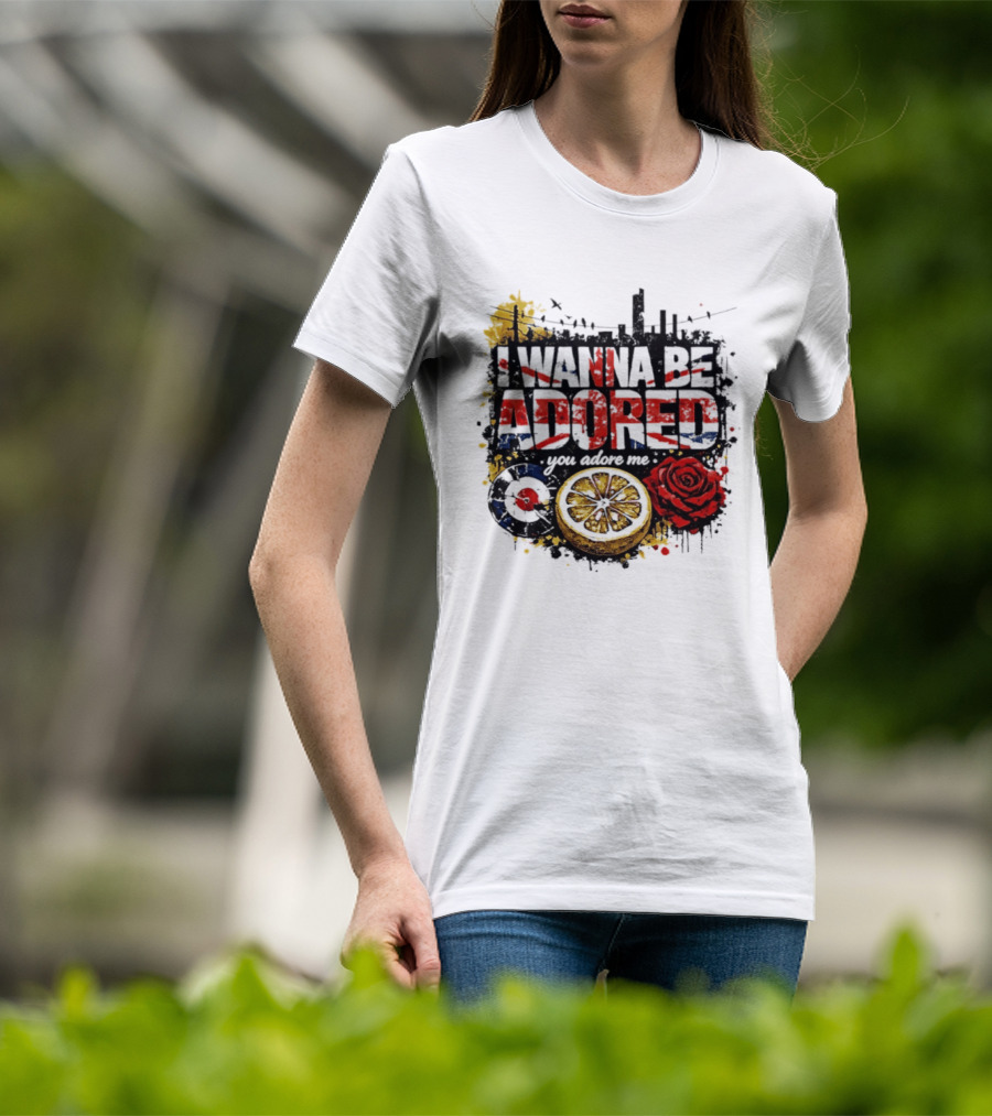 I Wanna Be Adored You Adore Me Urban Rose Lemon Skyline T-Shirt