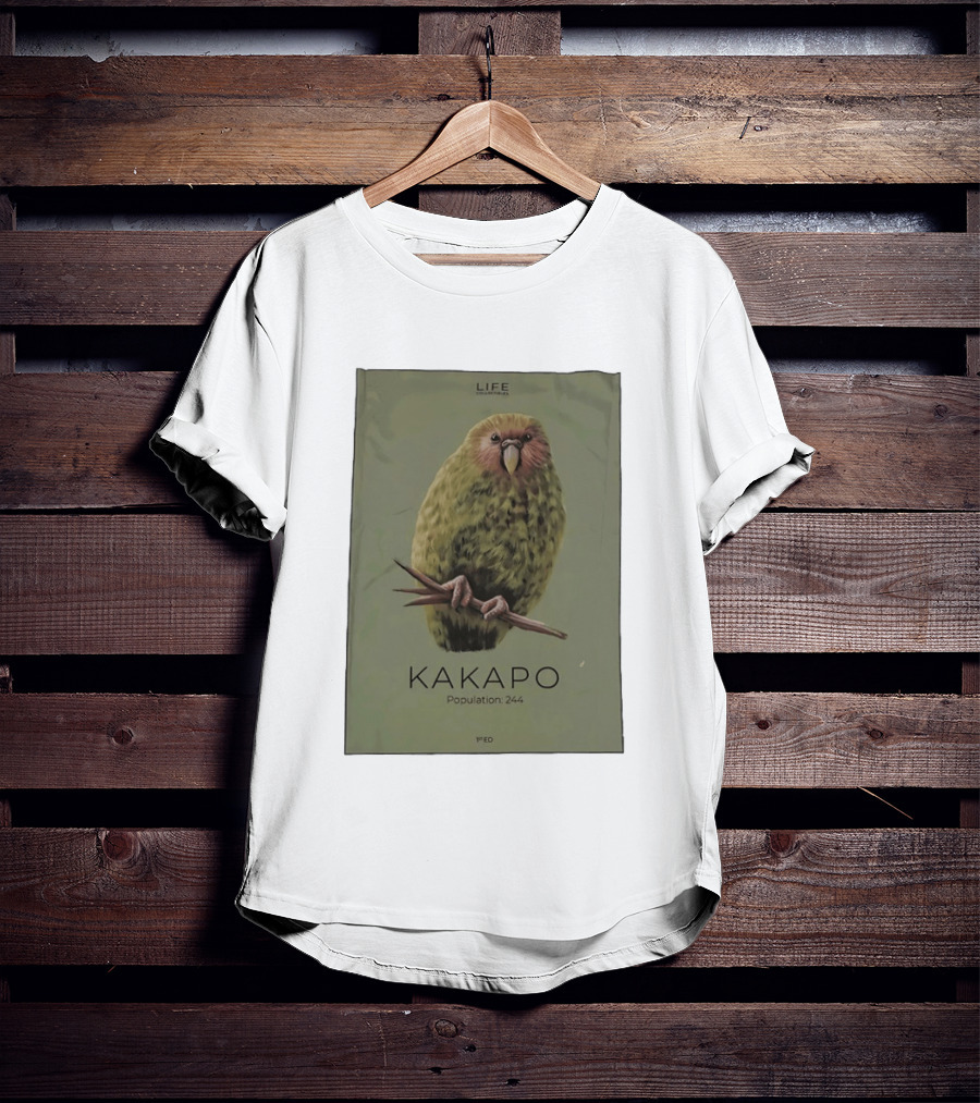 Life Conservation Kakapo Population 244 1st Edition T-Shirt