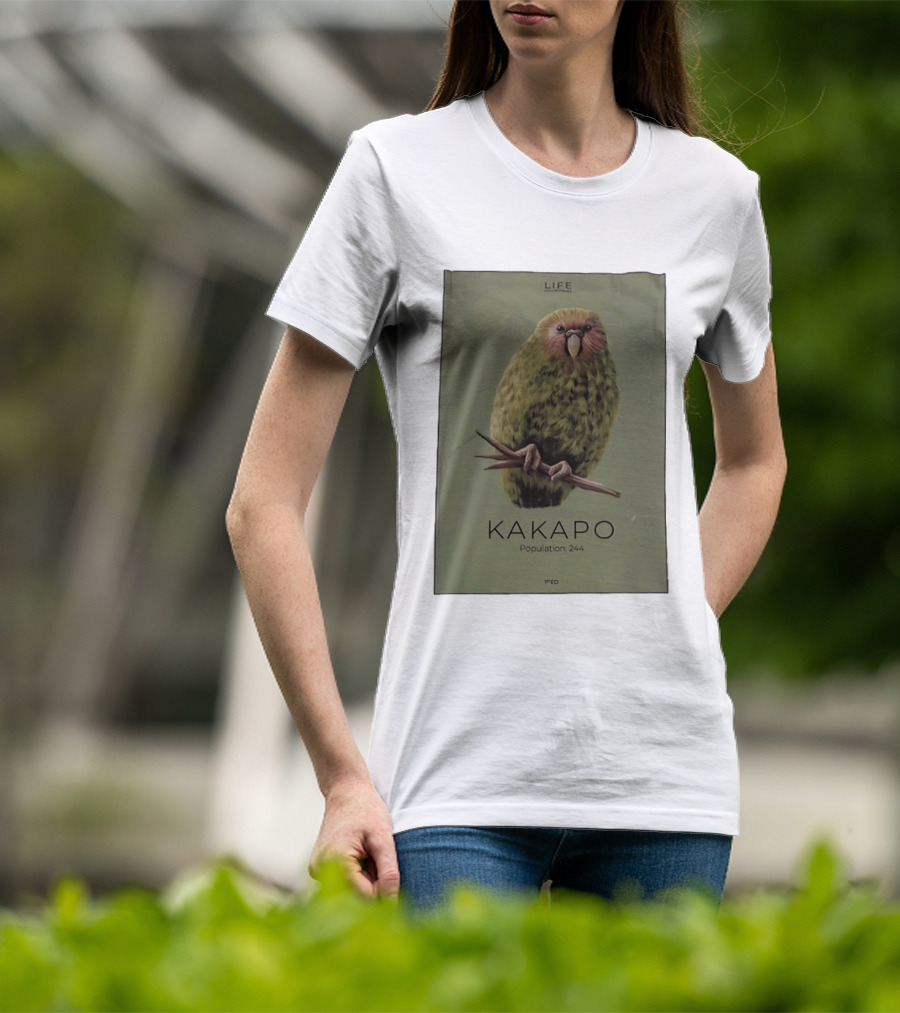 Life Conservation Kakapo Population 244 1st Edition T-Shirt