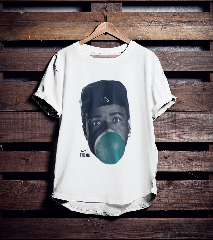 Ken Griffey Jr The Kid Seattle Mariners Hat Bubblegum T-Shirt