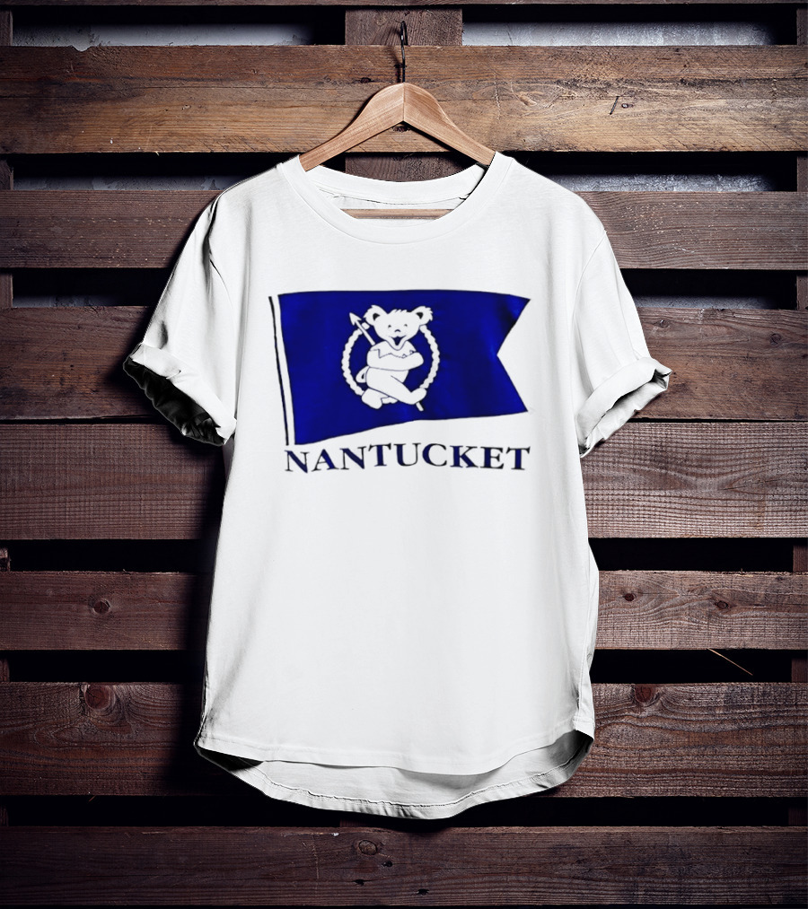Nantucket Flag Grateful Dead Dancing Bear T-Shirt