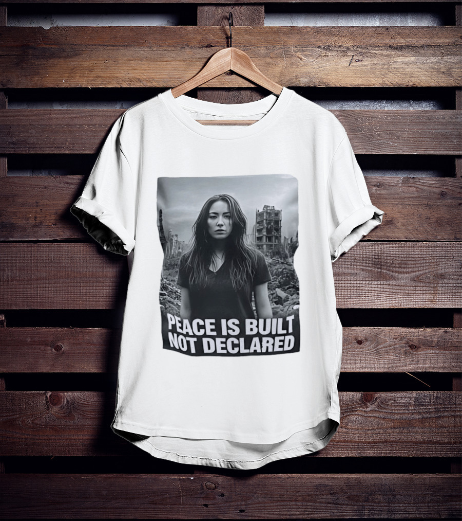 Peace Is Built Not Declared Urban Landscape T-Shirt