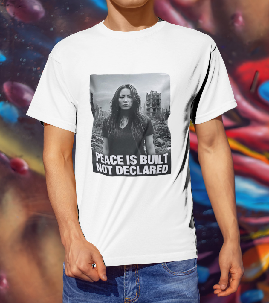 Peace Is Built Not Declared Urban Landscape T-Shirt