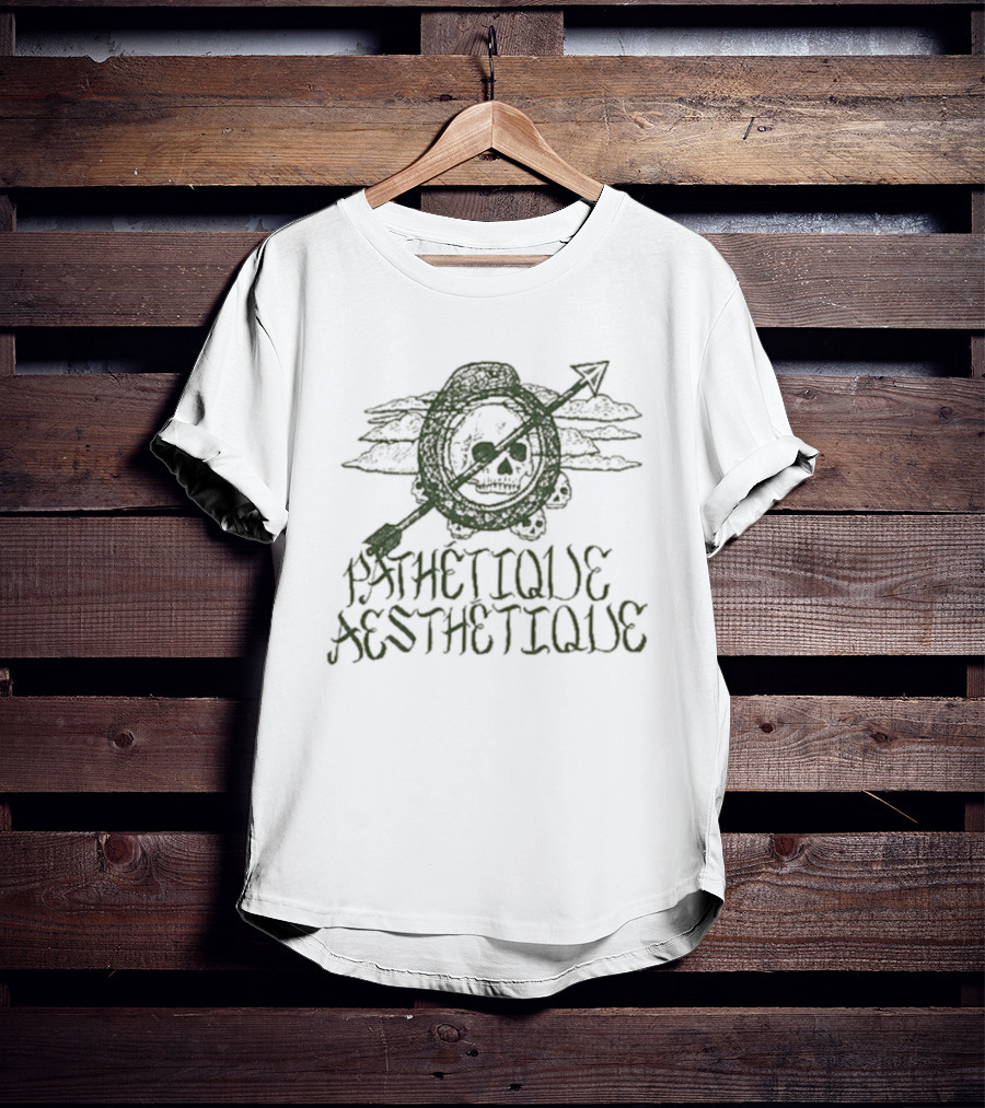 Pathétique Aesthétique Roar Skull Arrow T-Shirt