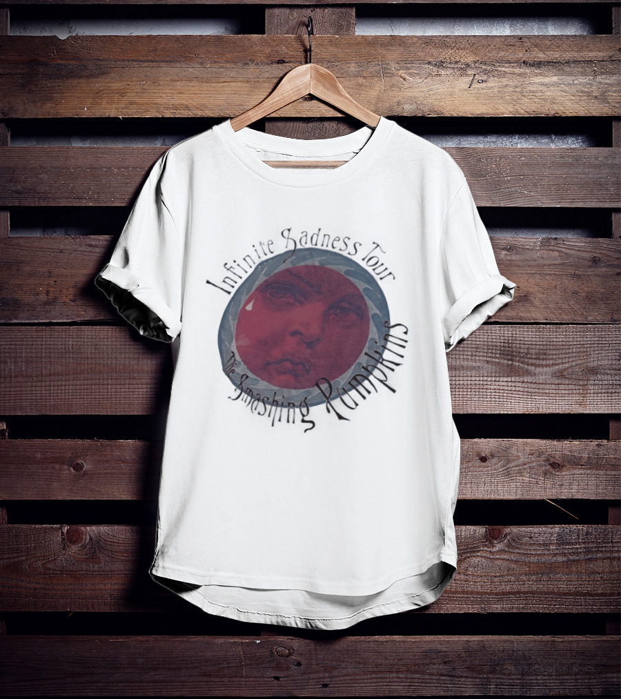 The Smashing Pumpkins Infinite Sadness Tour Melancholy Face T-Shirt