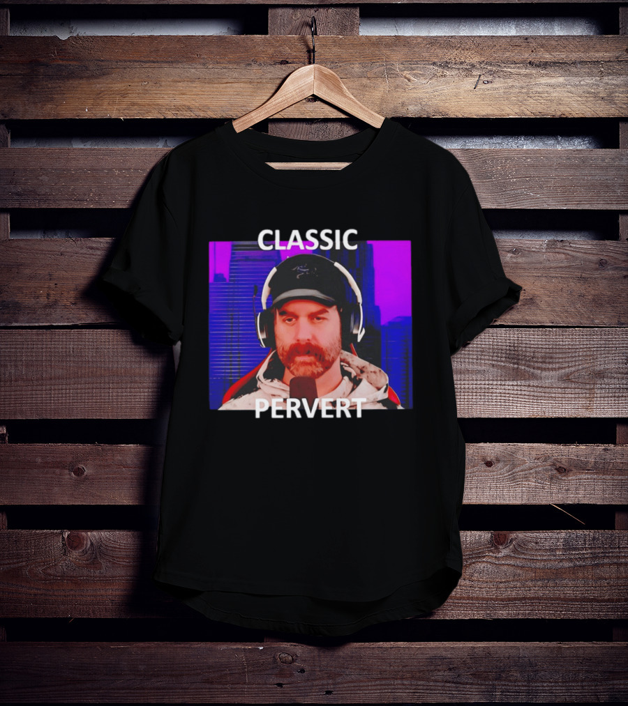 Bruce Greene Classic Pervert Headset Image T-Shirt