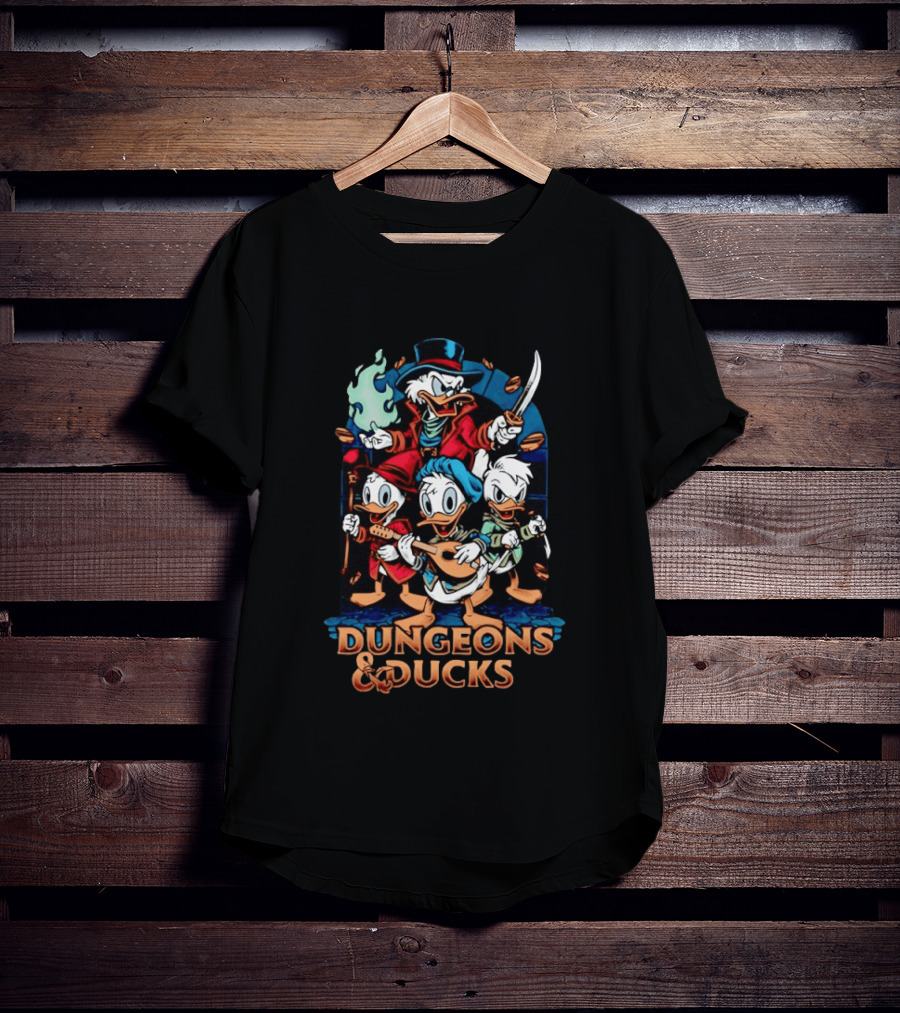 Dungeons And Ducks Scrooge McDuck Adventurers Fantasy T-Shirt