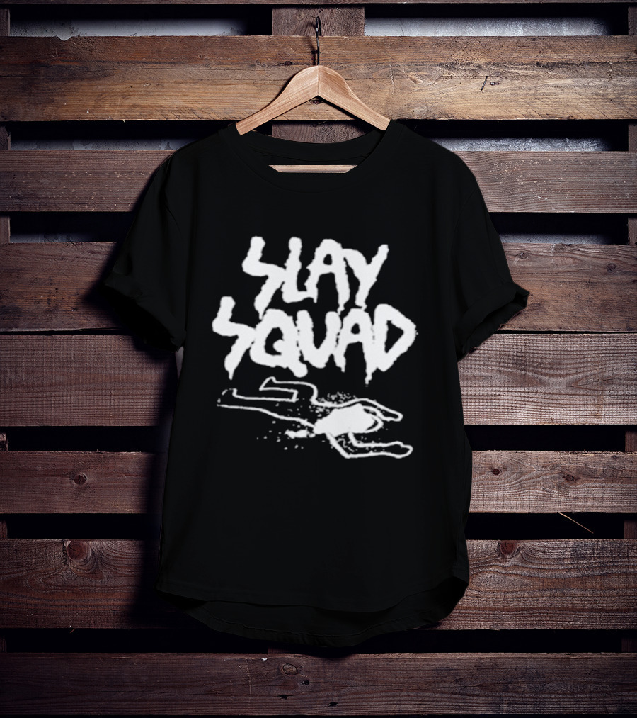 Slay Squad Do Not Cross Outline Stencil T-Shirt