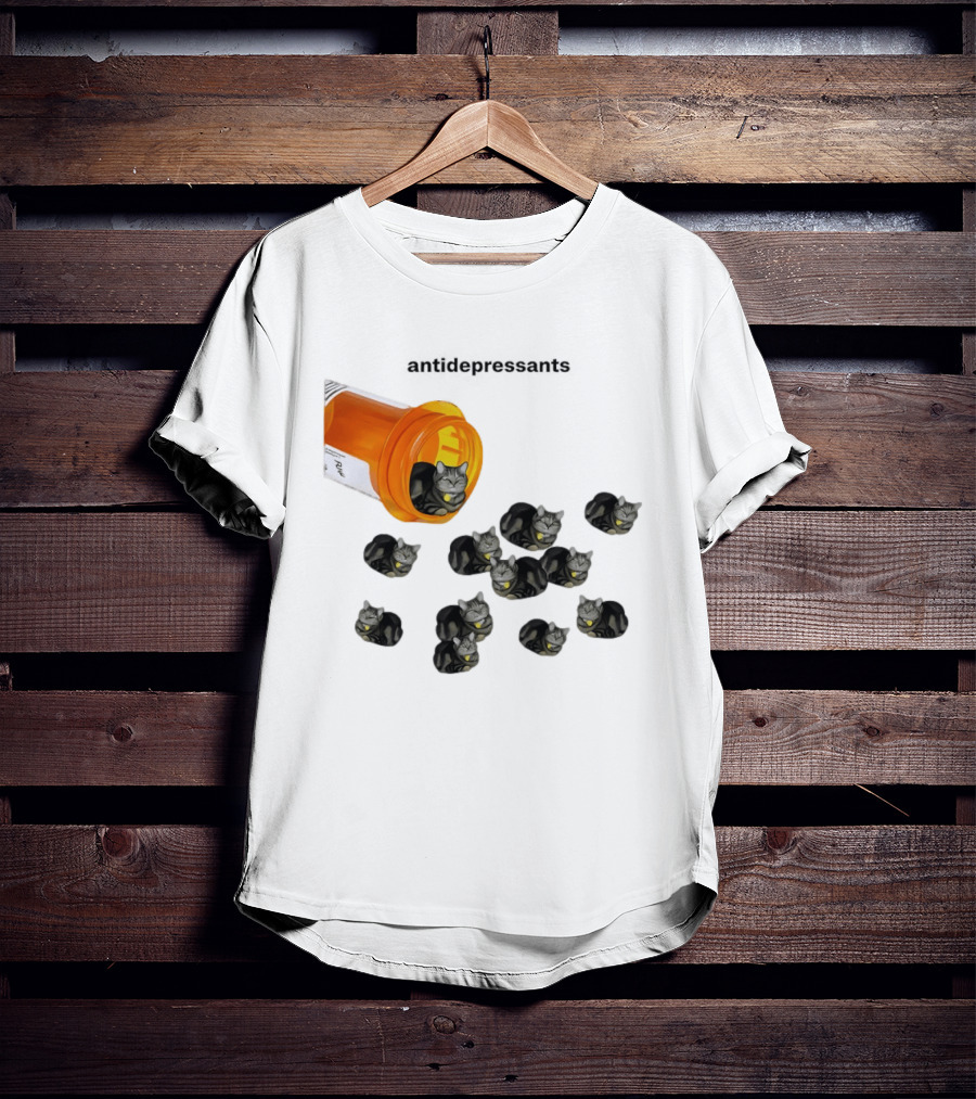 Antidepressants Cat Medicine Jar T-Shirt