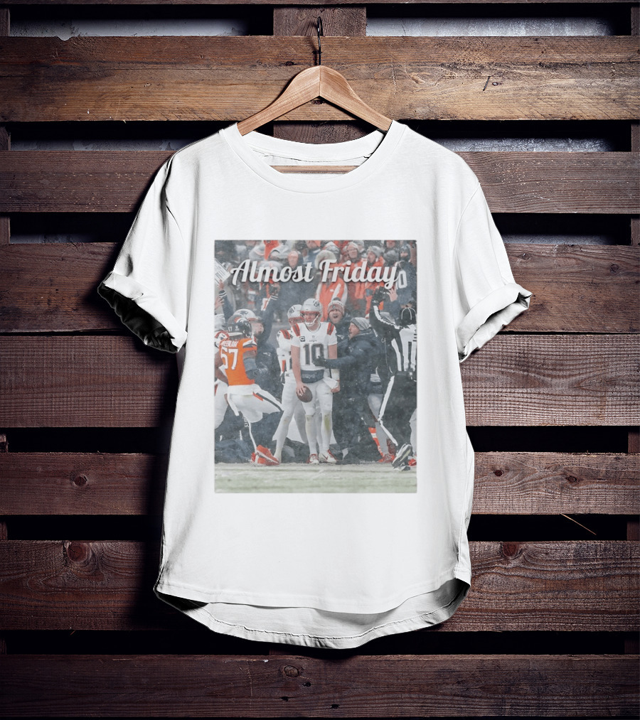 Almost Friday Snow Football Game T-Shirt