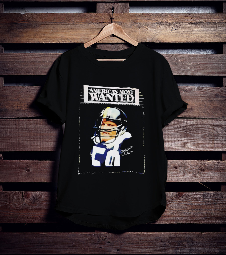 America's Most Wanted Jack Lambert 58 Football Legend T-Shirt