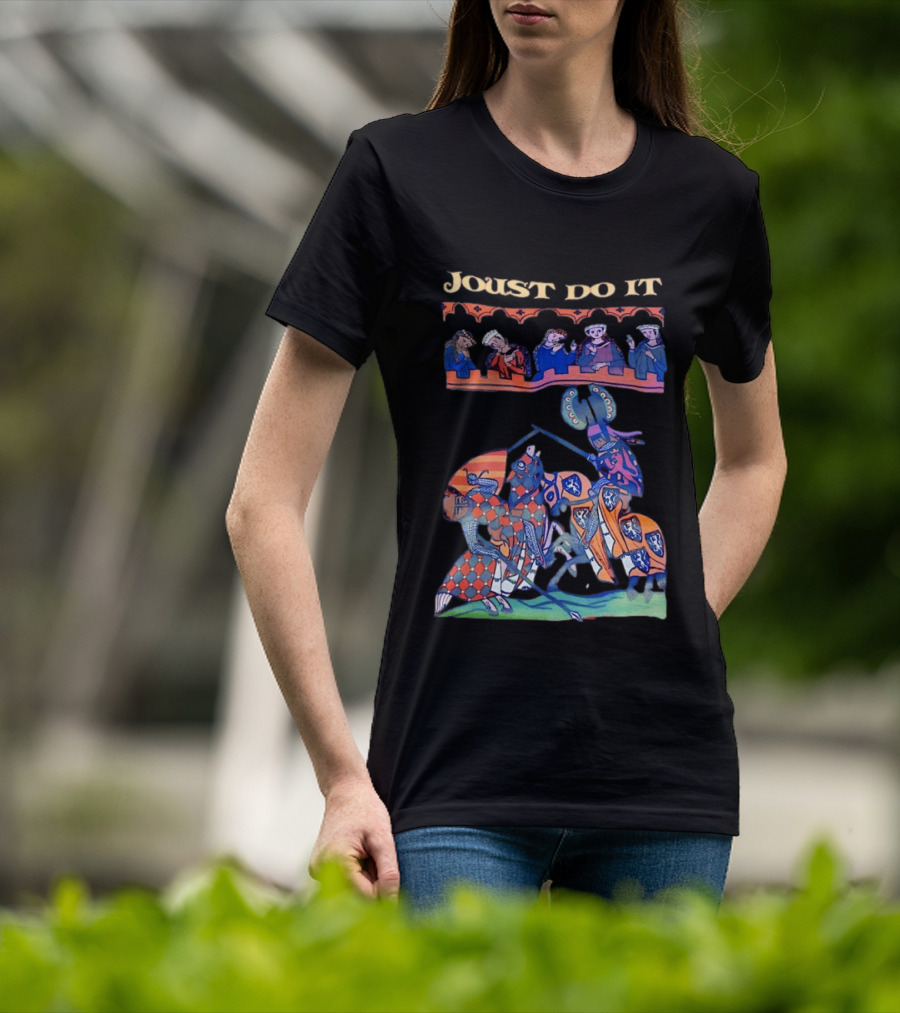 Joust Do It Medieval Knight Battle Scene T-Shirt