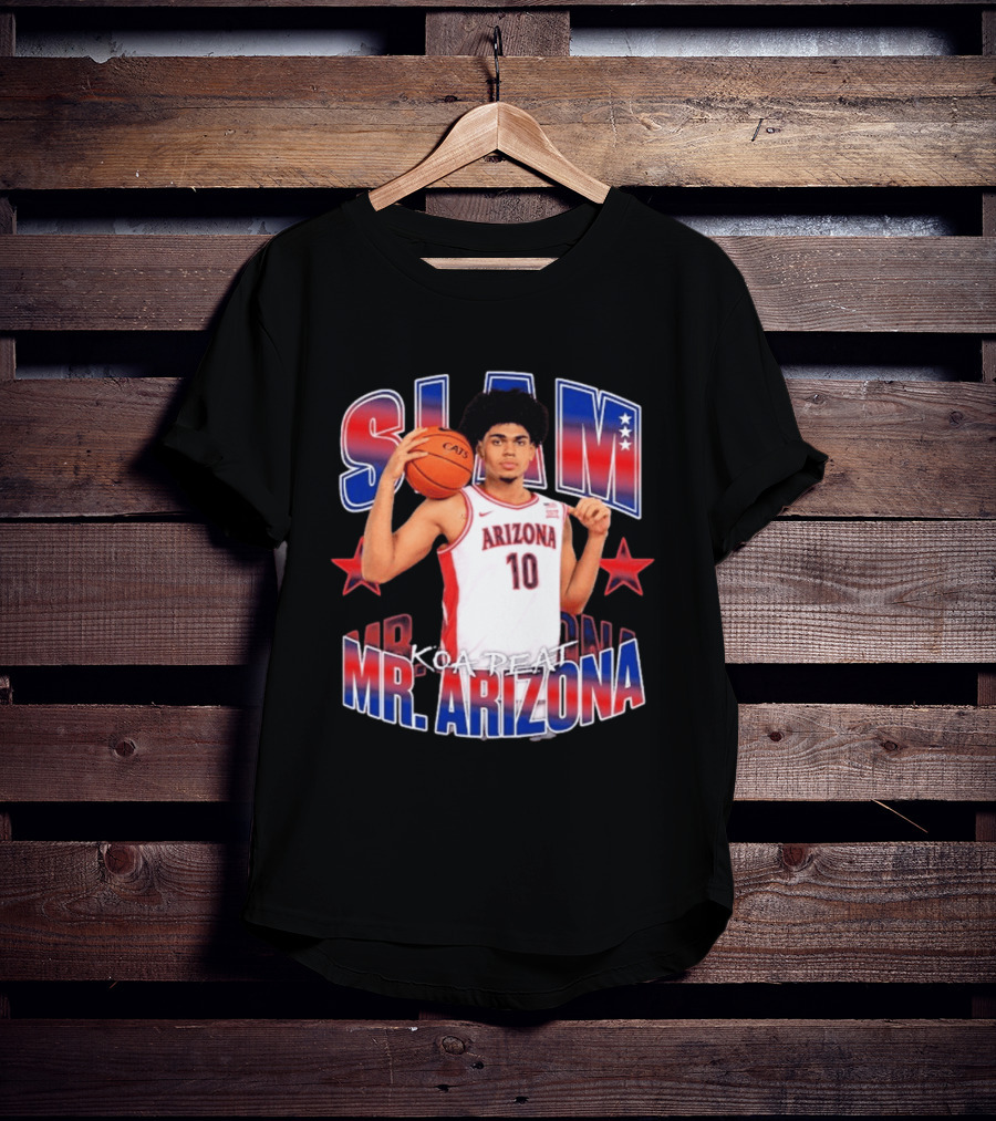 Koa Peat Arizona Basketball Slam Mr Arizona T-Shirt