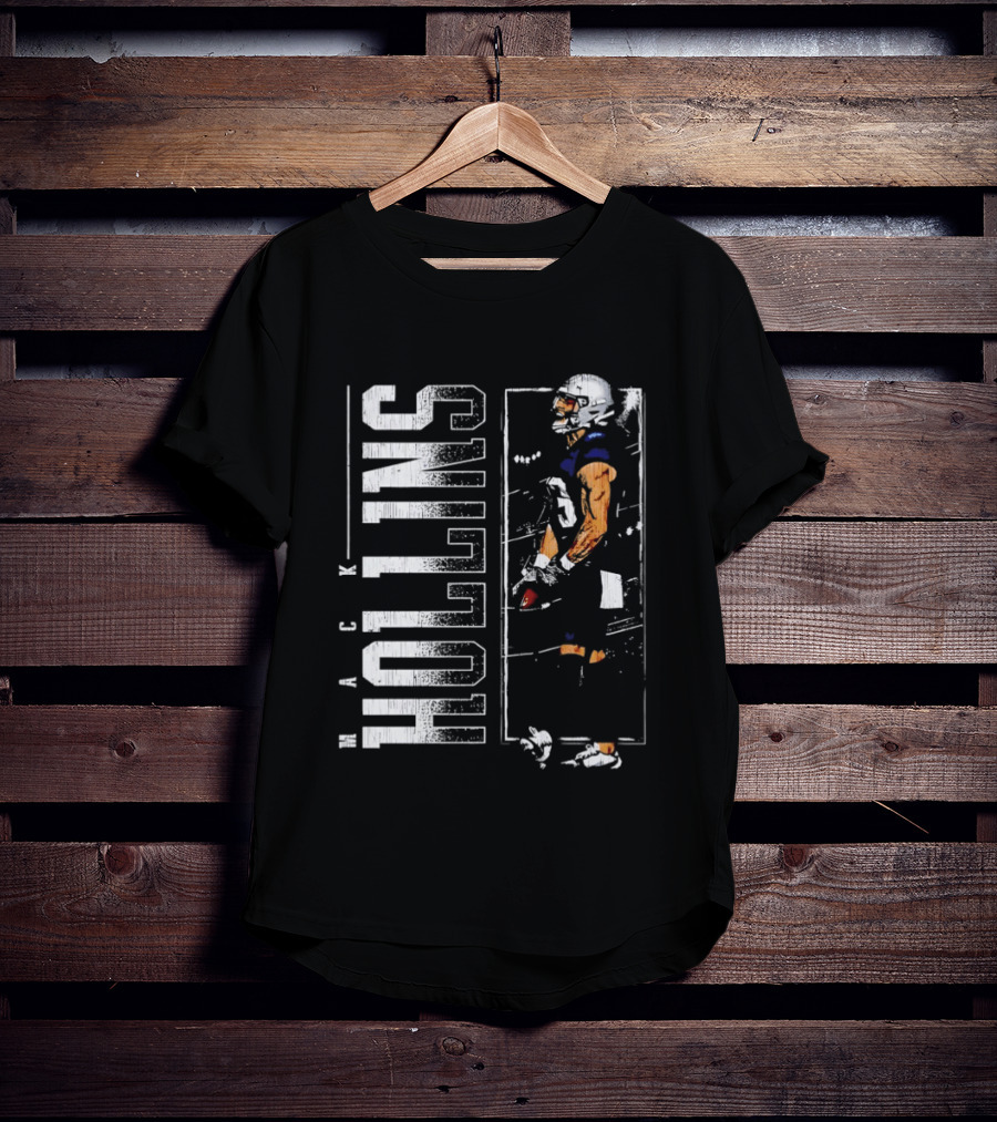 Mack Hollins New England Patriots Vertical Football Gear T-Shirt