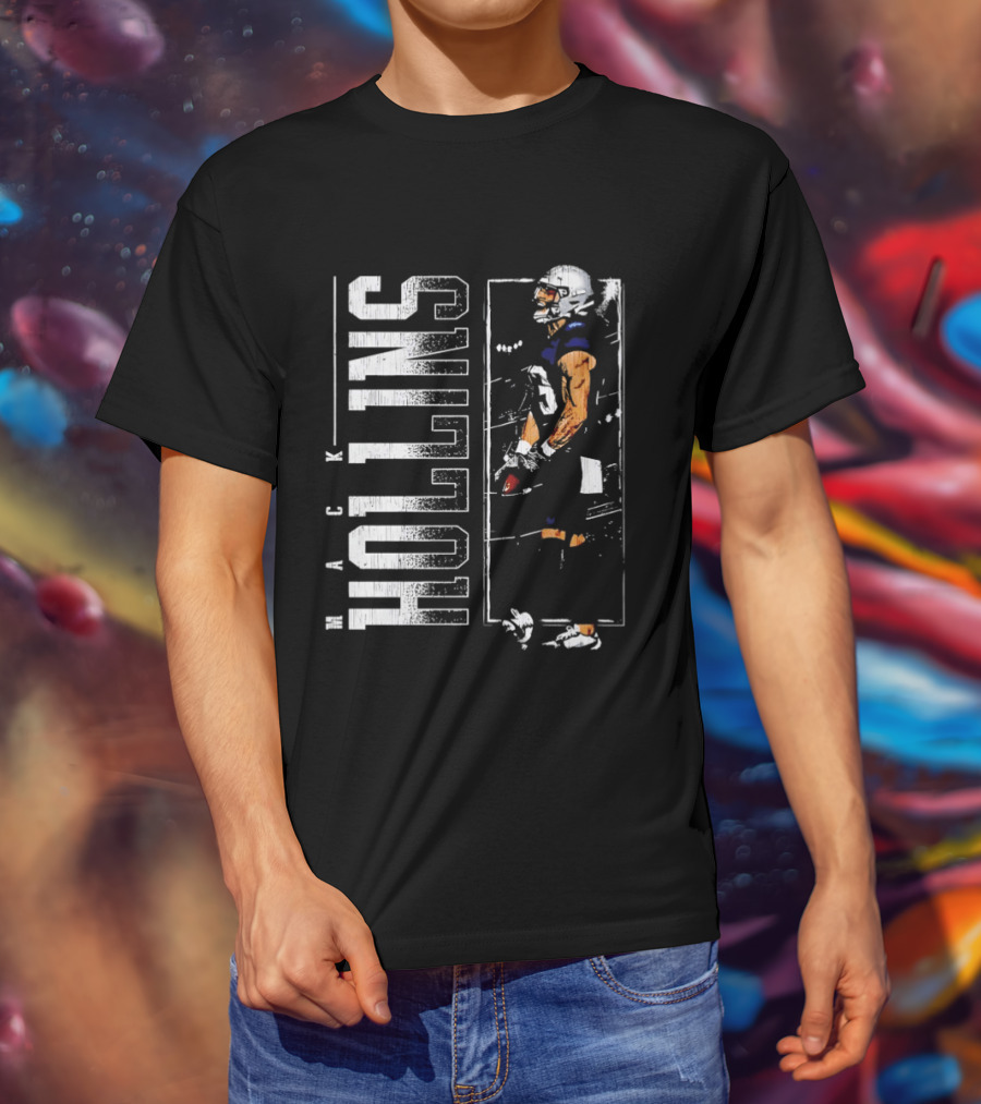 Mack Hollins New England Patriots Vertical Football Gear T-Shirt