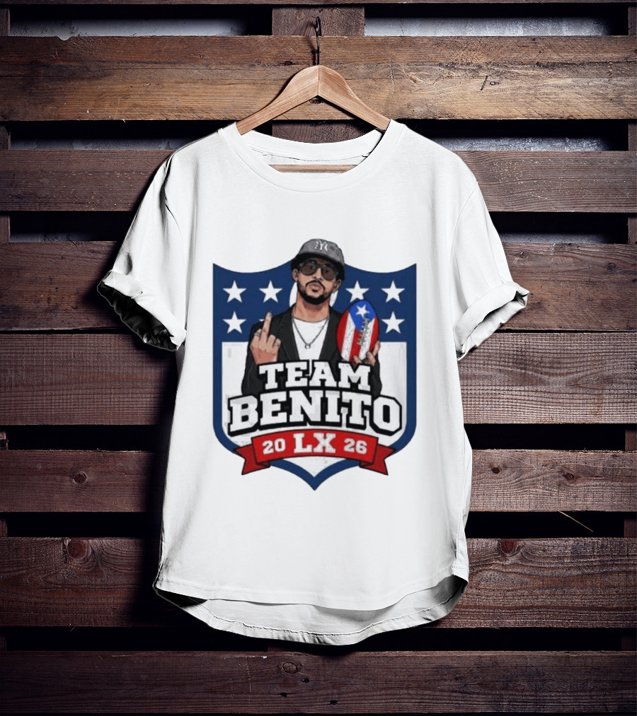 Team Benito Bad Bunny 20 LX 26 American Football T-Shirt