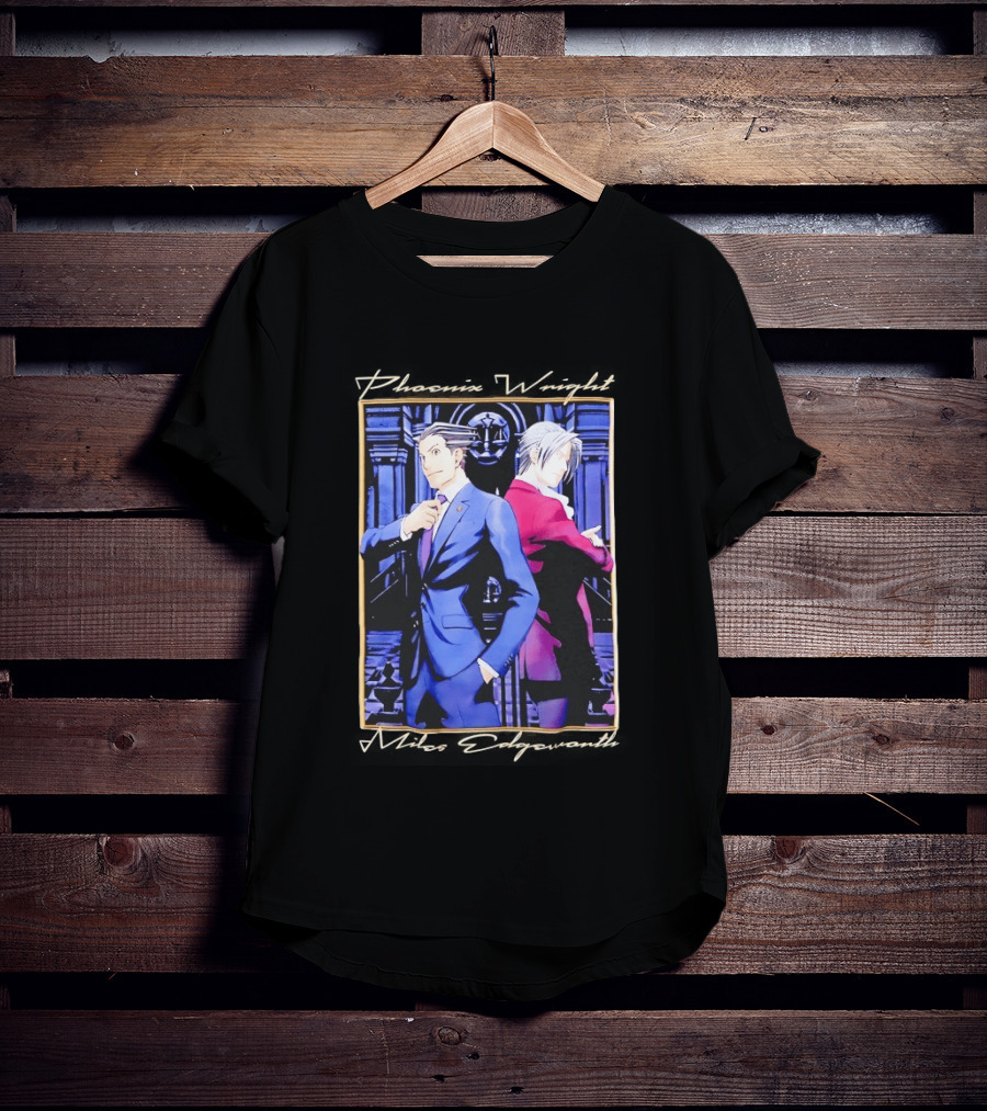 Phoenix Wright Miles Edgeworth Courtroom Showdown T-Shirt