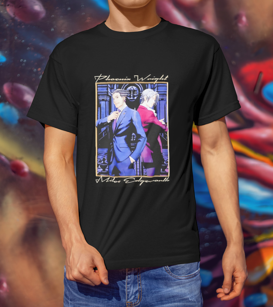 Phoenix Wright Miles Edgeworth Courtroom Showdown T-Shirt