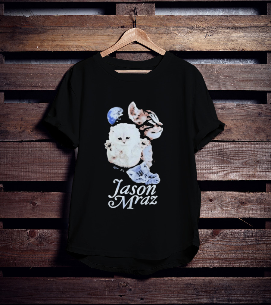 Jason Mraz Cute White Cat T-Shirt