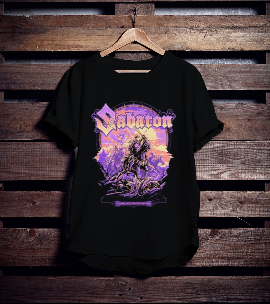 Sabaton Crossing The Rubicon Caesar's Crossing Purple Sunset T-Shirt