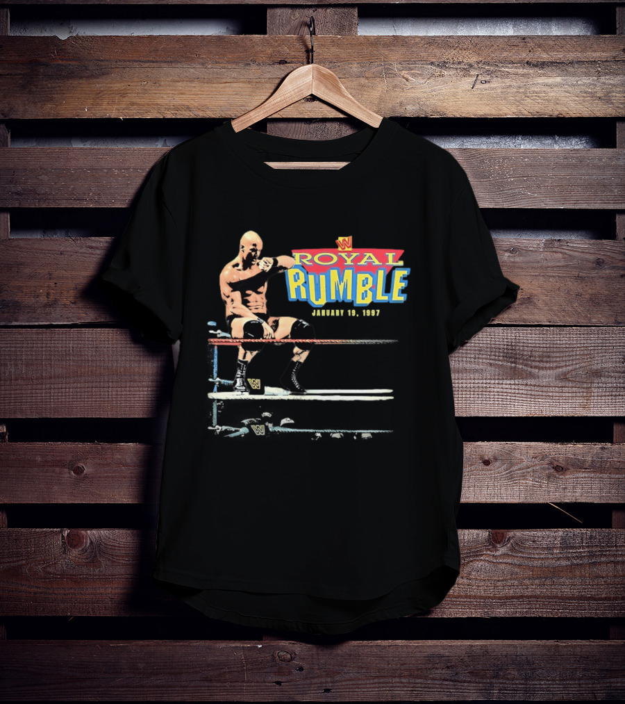Royal Rumble 1997 Stone Cold Steve Austin WWE Wrestler T-Shirt