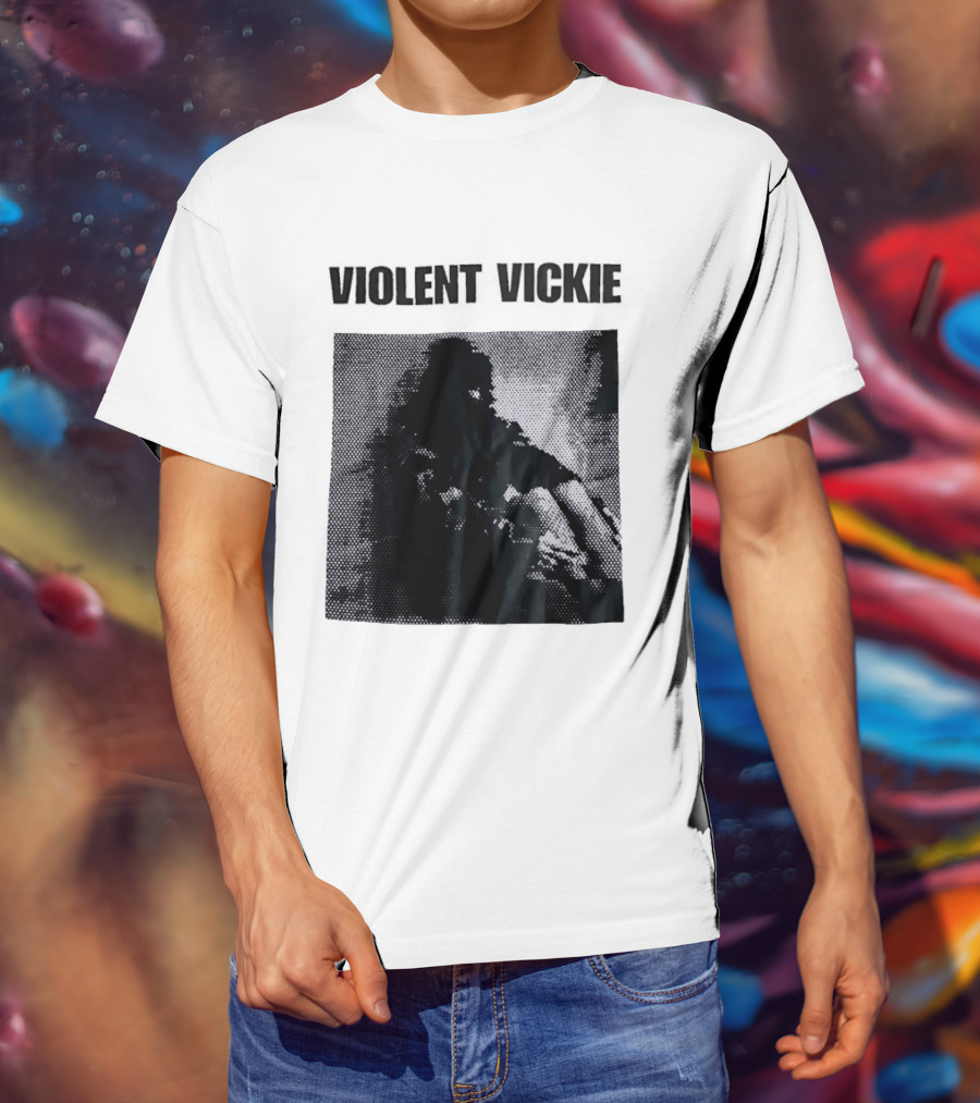 Violent Vickie Pixel Art Visual T-Shirt
