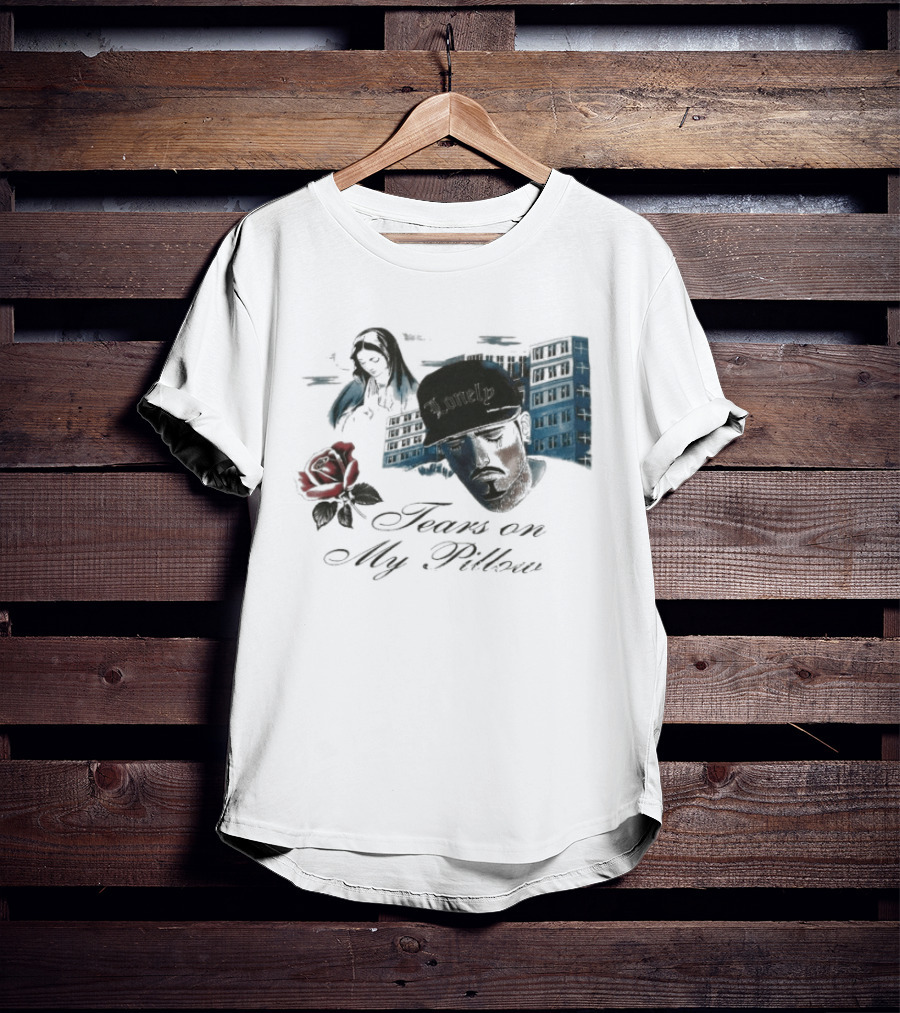 Willy Chavarria Tears In My Pillow Rose Lonely Cityscape Expressions T-Shirt