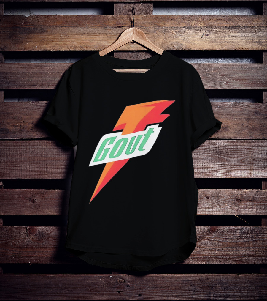 Gout Parody Orange Bolt T-Shirt