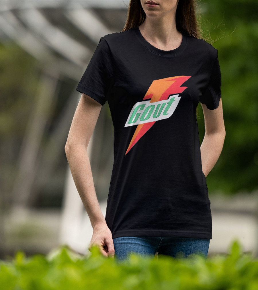 Gout Parody Orange Bolt T-Shirt