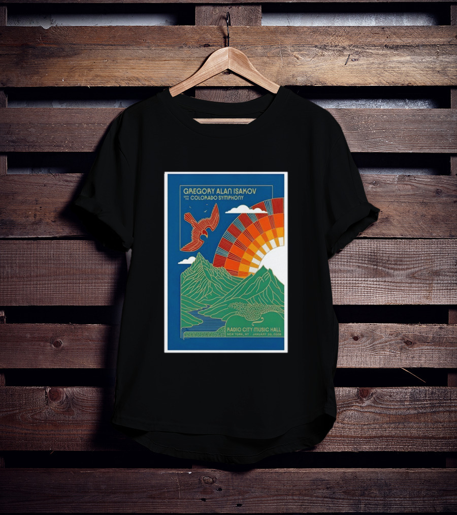 Gregory Alan Isakov With The Colorado Symphony New York Radio City Music Hall January 30 2026 T-Shirt