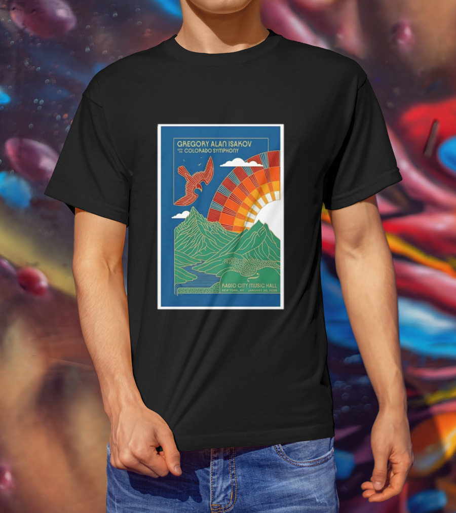 Gregory Alan Isakov With The Colorado Symphony New York Radio City Music Hall January 30 2026 T-Shirt