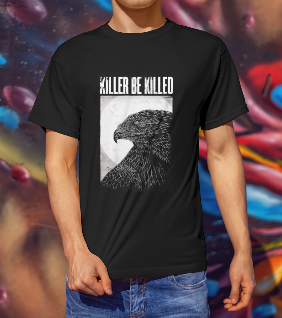 Killer Be Killed Black And White Eagle T-Shirt