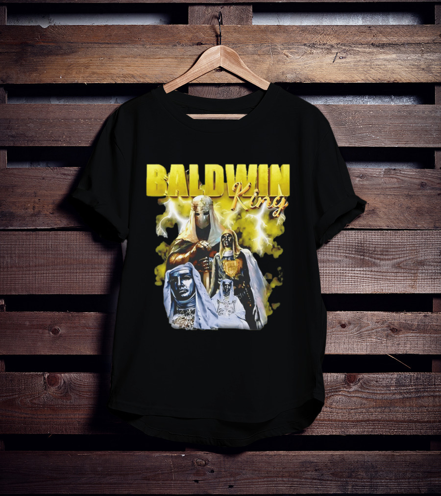Baldwin King Medieval Knights Epic Heroic Adventure T-Shirt