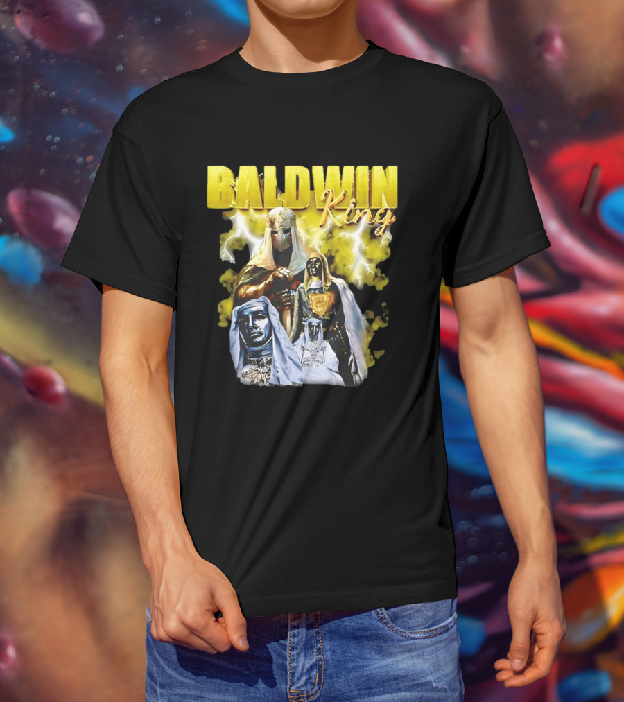 Baldwin King Medieval Knights Epic Heroic Adventure T-Shirt