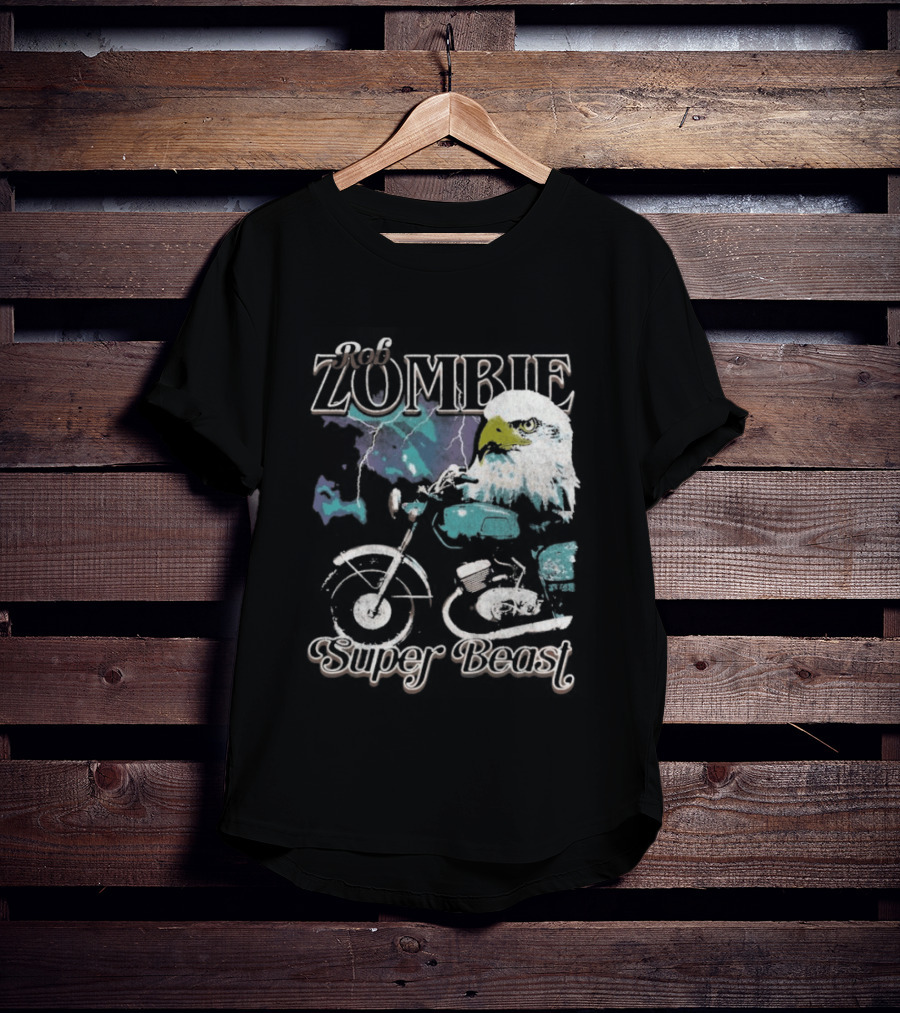 Rob Zombie Super Beast Eagle Motorbike T-Shirt