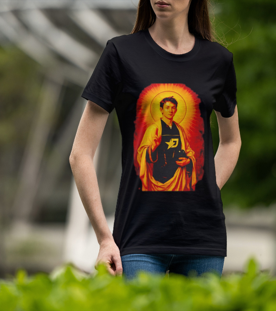 Saint Max Verstappen F1 Racing Iconic Imagery With Halo And Driver T-Shirt