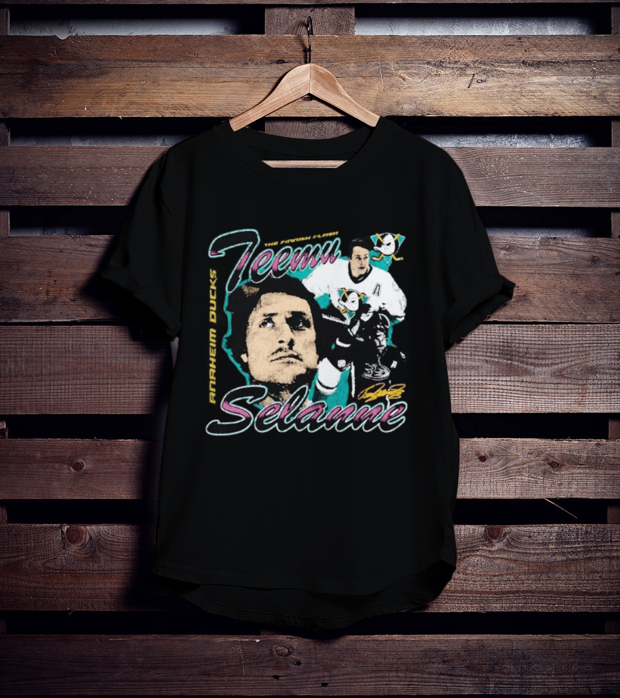 Teemu Selanne The Finnish Flash Anaheim Ducks T-Shirt